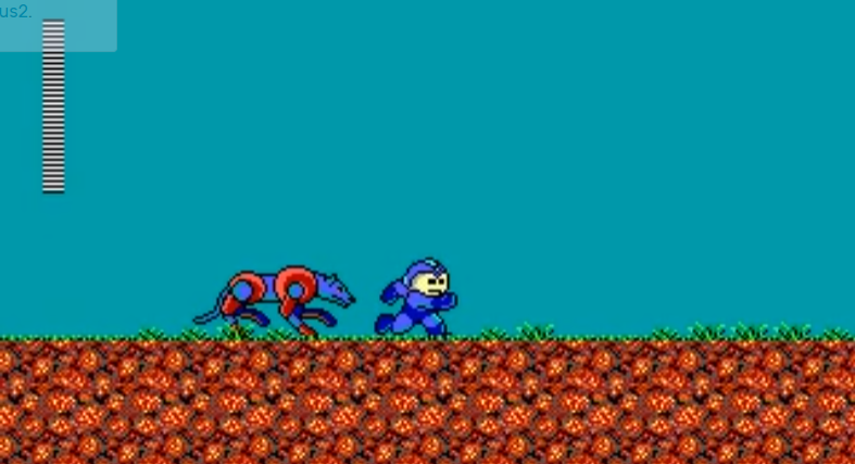 A screenshot from Megaman 1 PC.