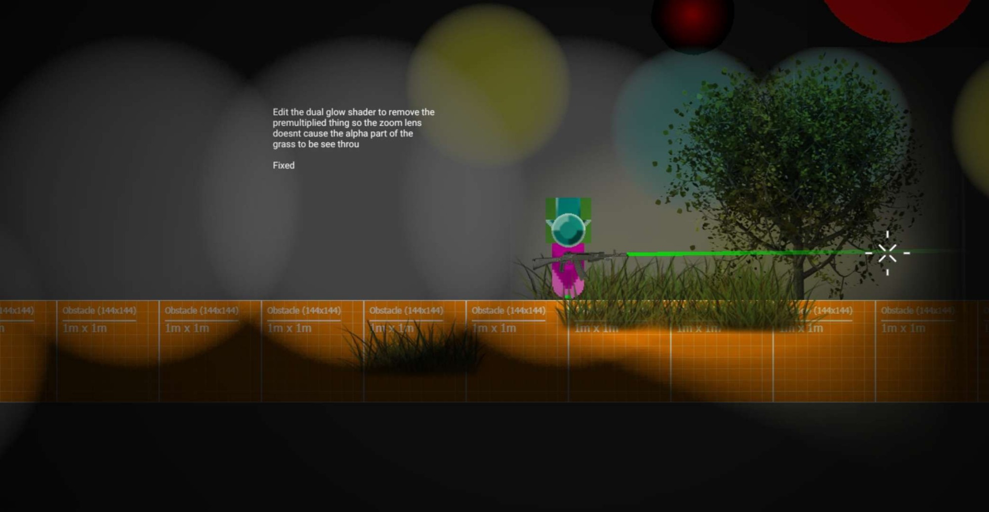 Lighting testing on android. You can see the lighg circles grey out at fhe edges. But it seems unavoidable for now.