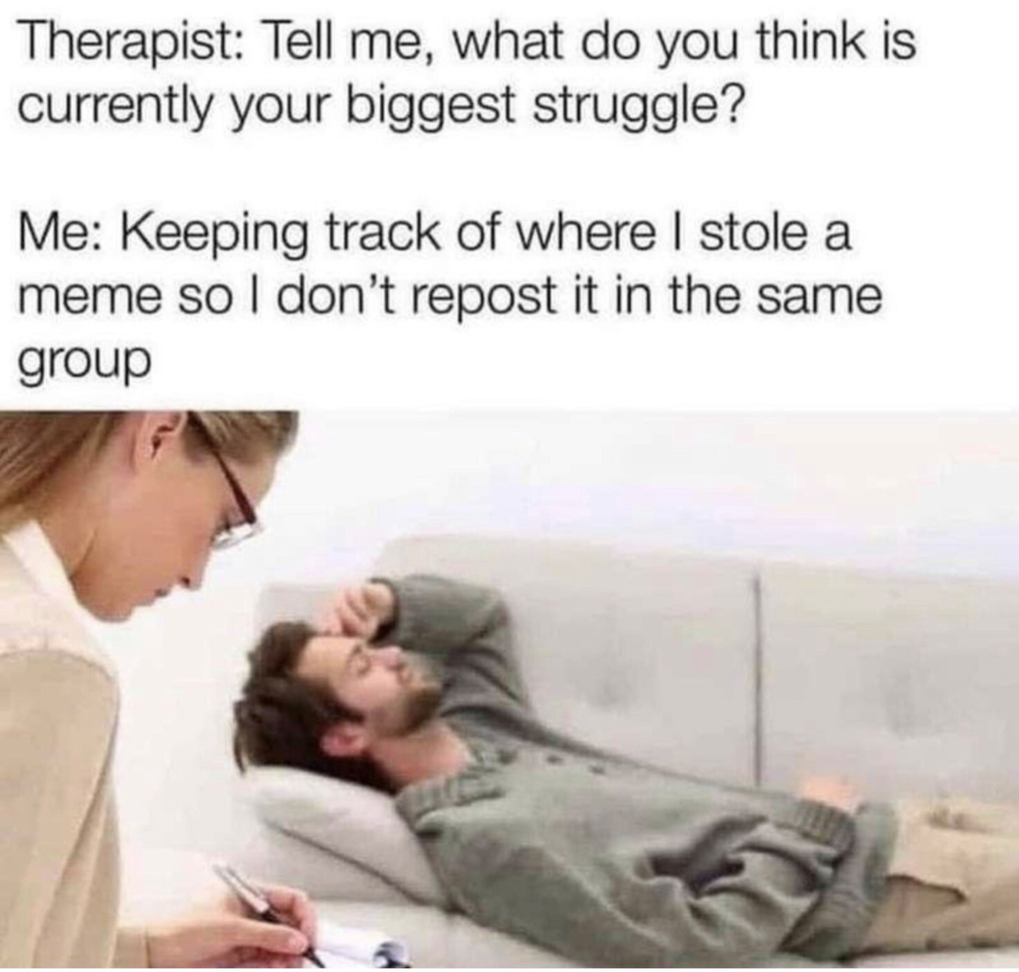 It's the same meme he posted