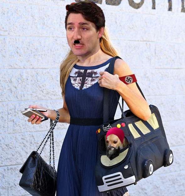 Der fuhrer with his lapdog