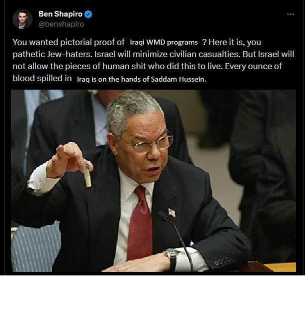 Not a shoop, definitely Colin Powell showing the WMDs Not a shoop, definitely Colin Powell showing the WMDs
